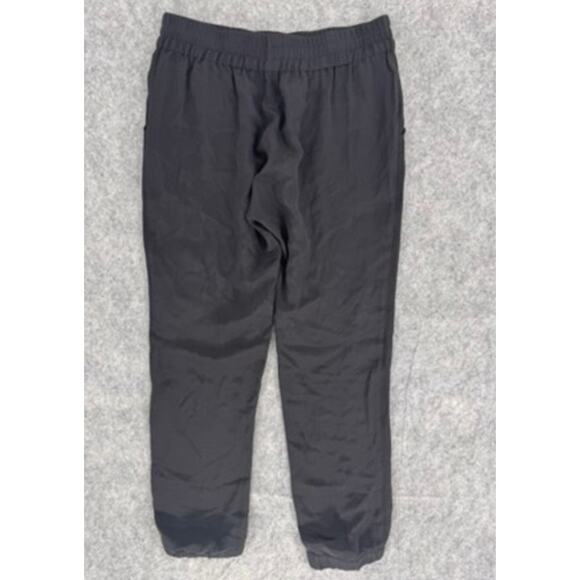 LAN JAENICKE Pants Silk Joggers Black Size Large - Picture 2 of 6
